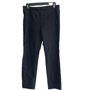 Le Chateau Black Dress Pants 7/8 Stretch Womens Pull On Classic Office Work